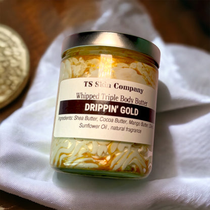 Drippin Gold Body Butter 8oz Glass Jar