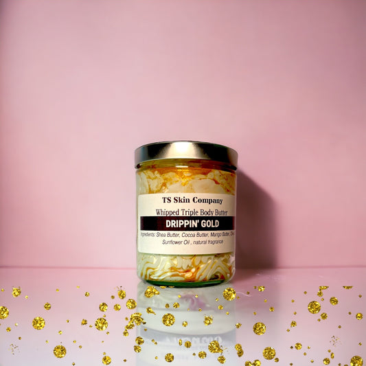 Drippin Gold Body Butter 8oz Glass Jar