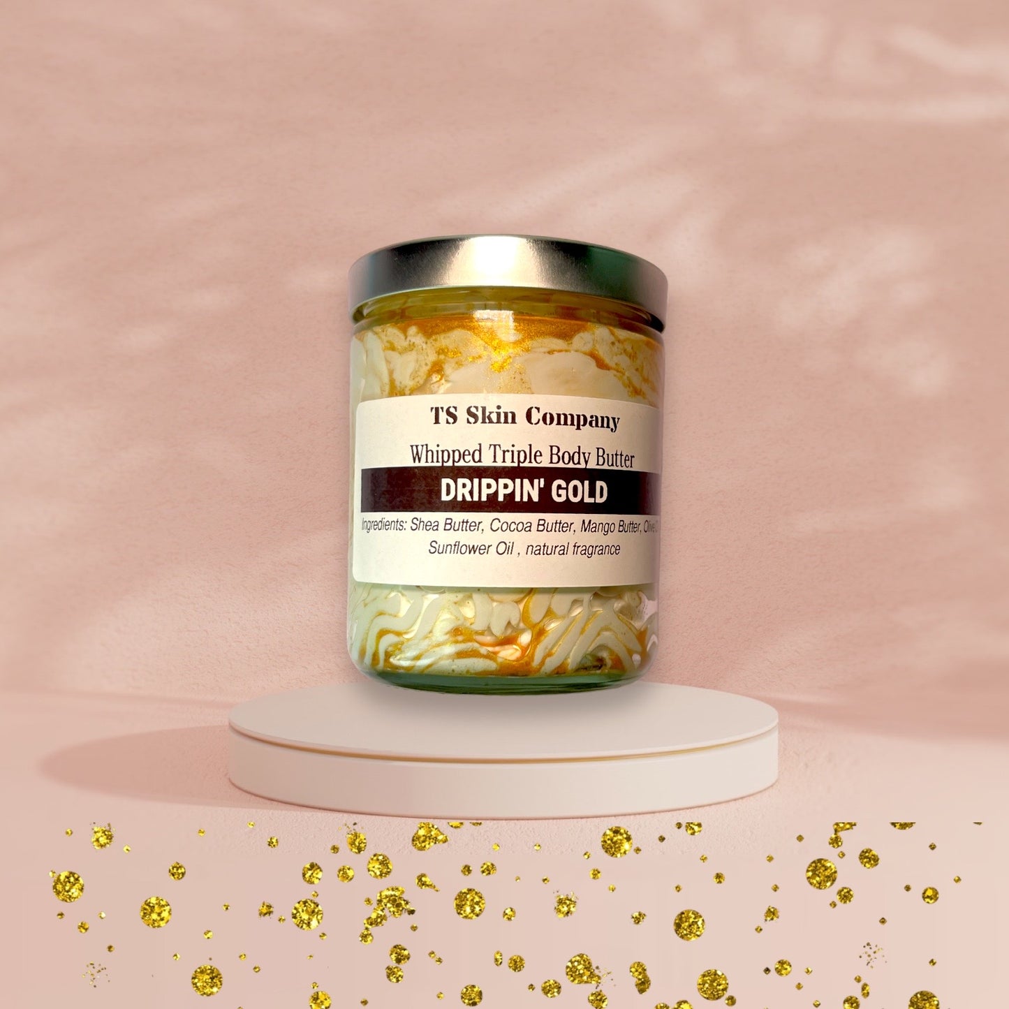 Drippin Gold Body Butter 8oz Glass Jar
