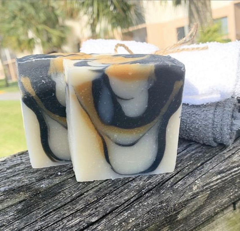 Charcoal Turmeric & Lemon Essential Oil Soap-3-4 oz