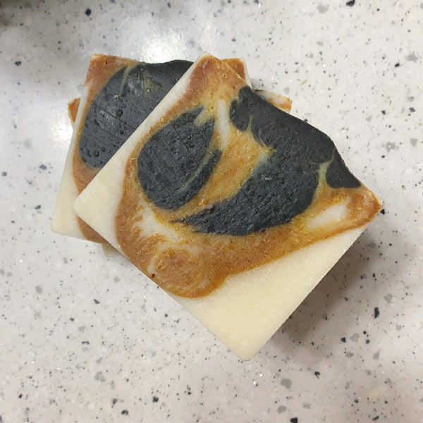 Charcoal Turmeric & Lemon Essential Oil Soap-3-4 oz